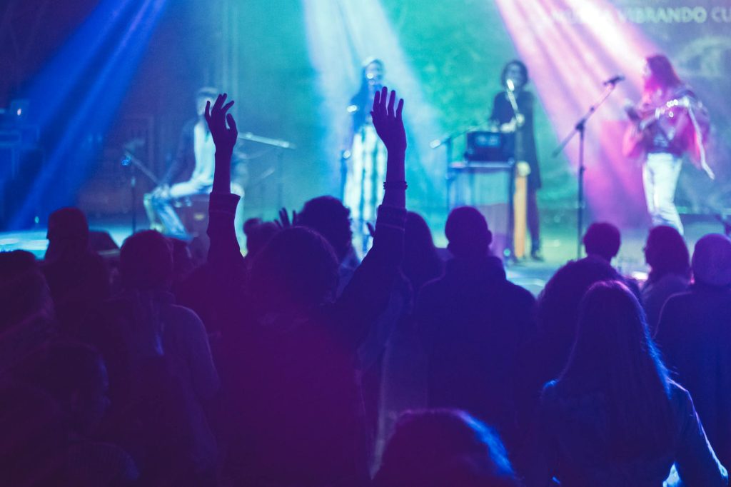 band performing on stage